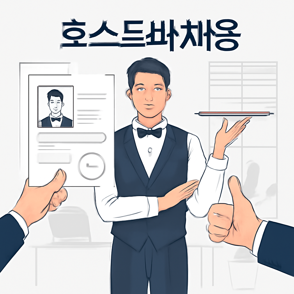 호스트바 채용 이미지