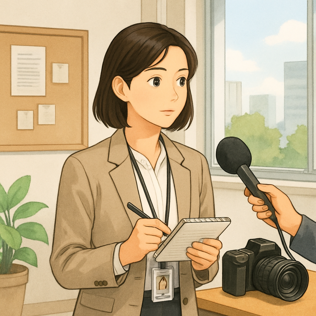보도부 취재 기자 구직 정보 이미지