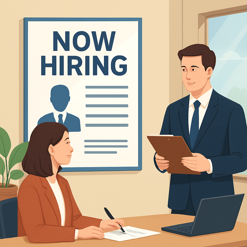 보도실장 구인구직 채용 공고 예시 이미지