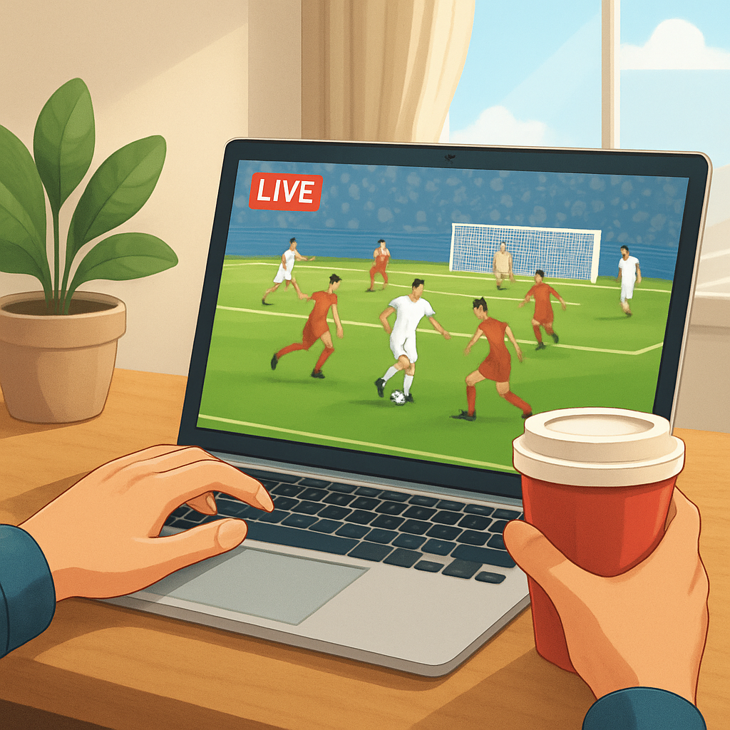 프리미엄 해외축구 중계 서비스 이용법 이미지