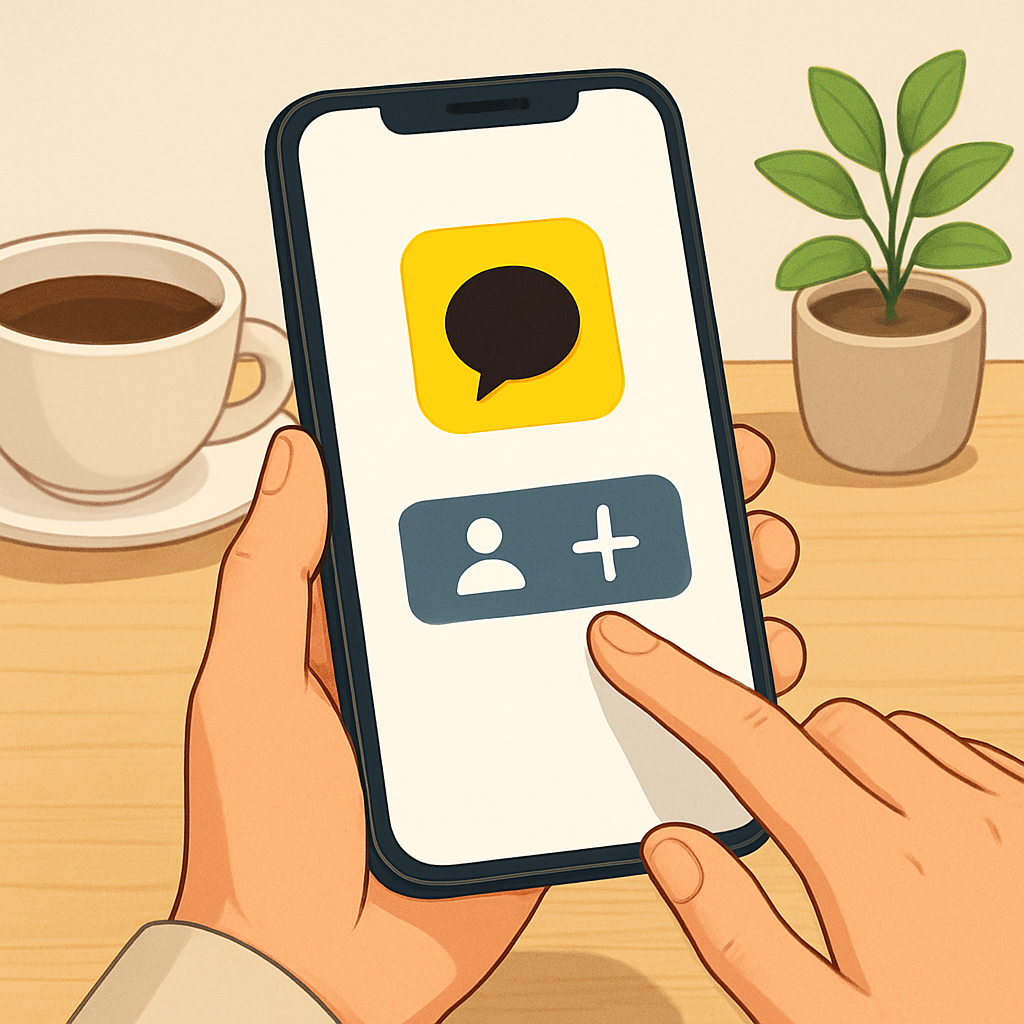 소상공인용 카카오채널 친구추가 방법 이미지