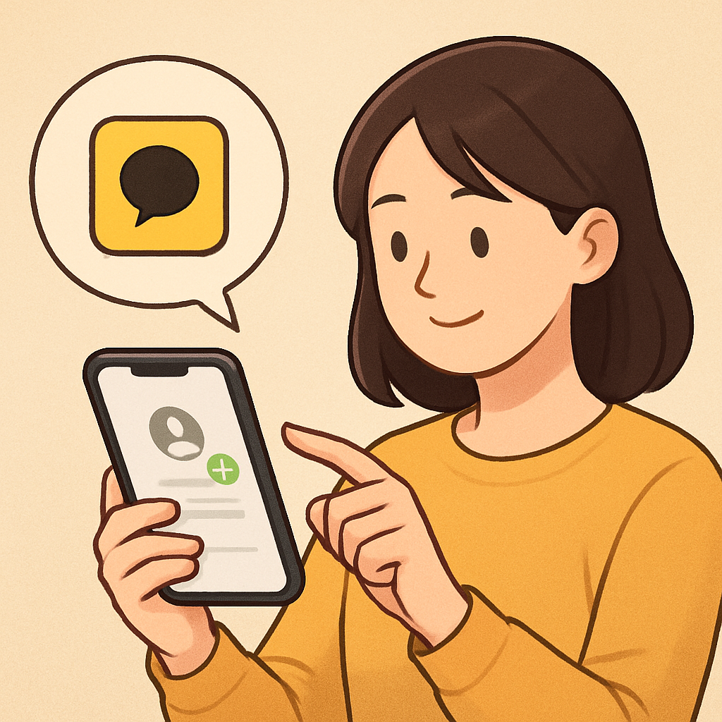 카카오채널 초대 링크로 친구추가하는 방법 이미지