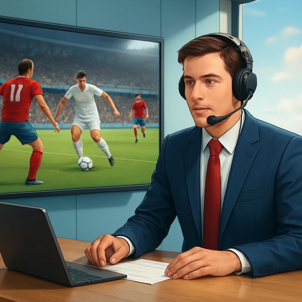 라이브 스포츠 방송 이미지