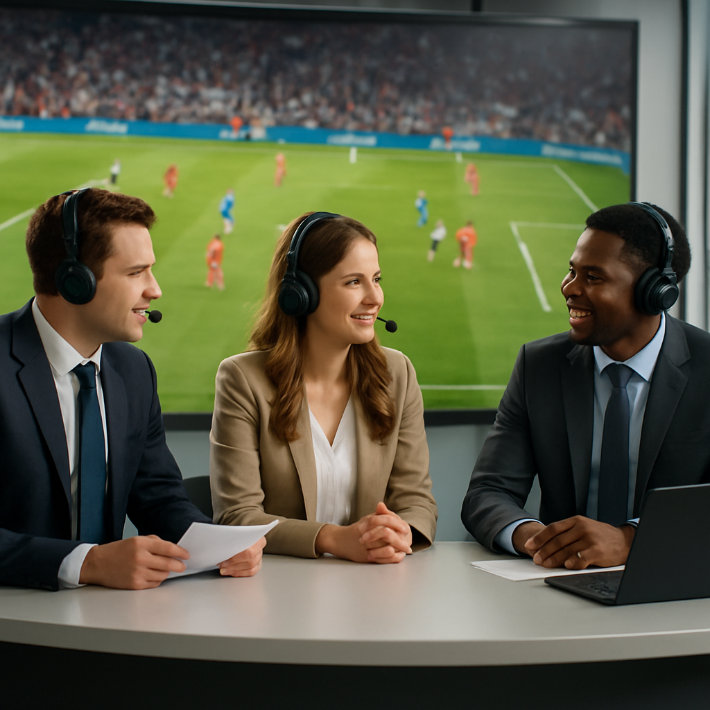 라이브 스포츠 방송 이미지