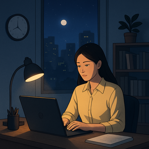 밤 시간대 일자리 이미지