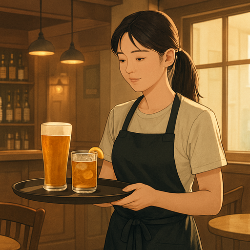 주점 서빙 아르바이트 이미지