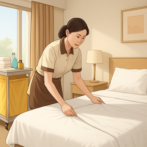 호텔 청소 아르바이트 이미지
